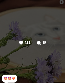 Post de bordado com flores, 123 curtidas e 19 comentários