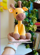Girafa de amigurumi
